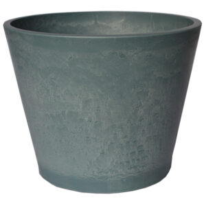 Pot de fleurs rond bleu