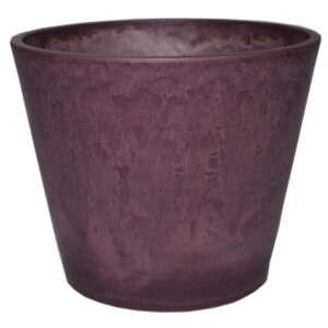 Pot de fleurs rond pourpre