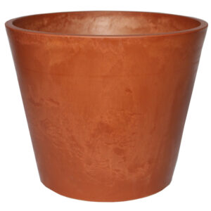 Pot de fleurs rond terracotta