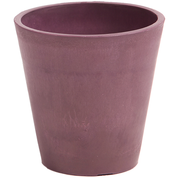 Pot de fleurs pourpre violet
