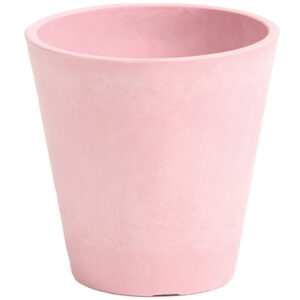Pot de fleurs rose
