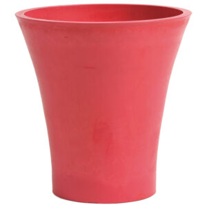 Pot de fleur tendance évasé extérieur rouge