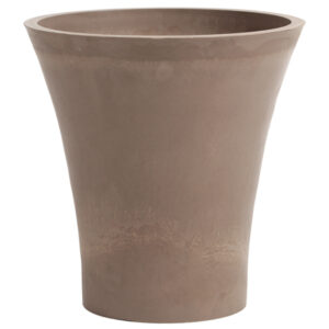 Pot de fleur tendance évasé extérieur taupe