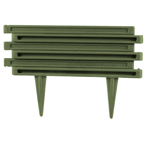 bordure de jardin composite en module connectable teinte vert kiwi